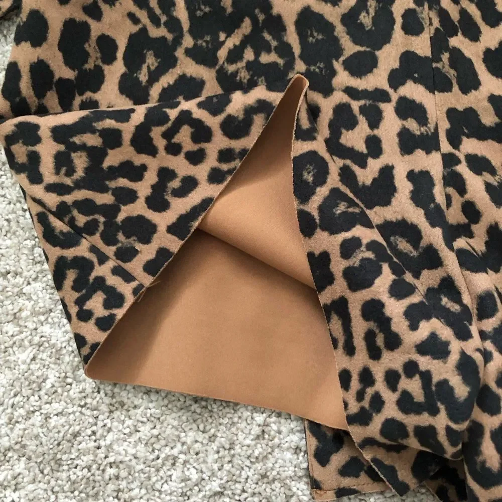 Zara leopard print cheetah short mini skort, size xs - Picture 8 of 9